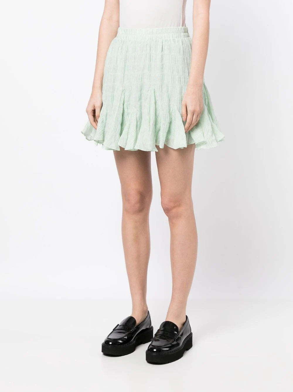 b+ab  flared ruffled skirt