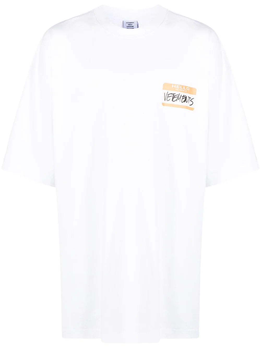 VETEMENTS  My Name Is cotton T-shirt