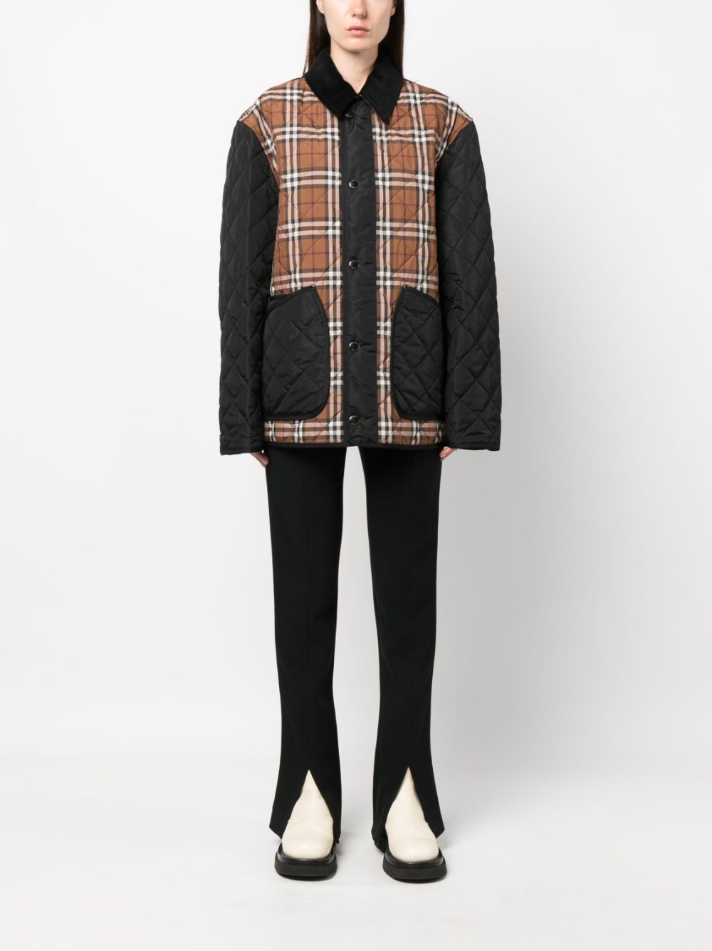 Burberry  Vintage-check print shirt jacket