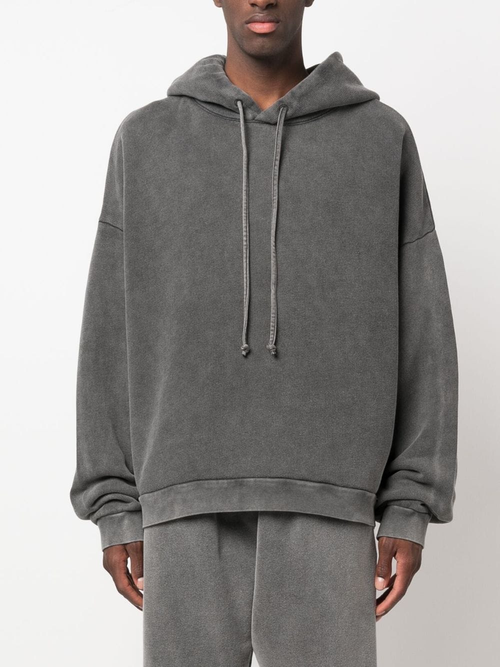 Acne Studios  logo patch cotton hoodie