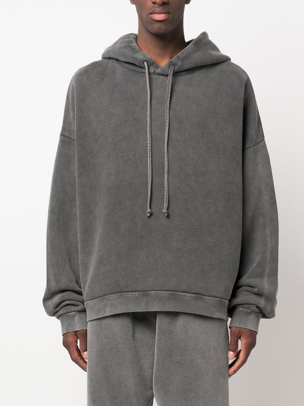 Acne Studios  logo patch cotton hoodie