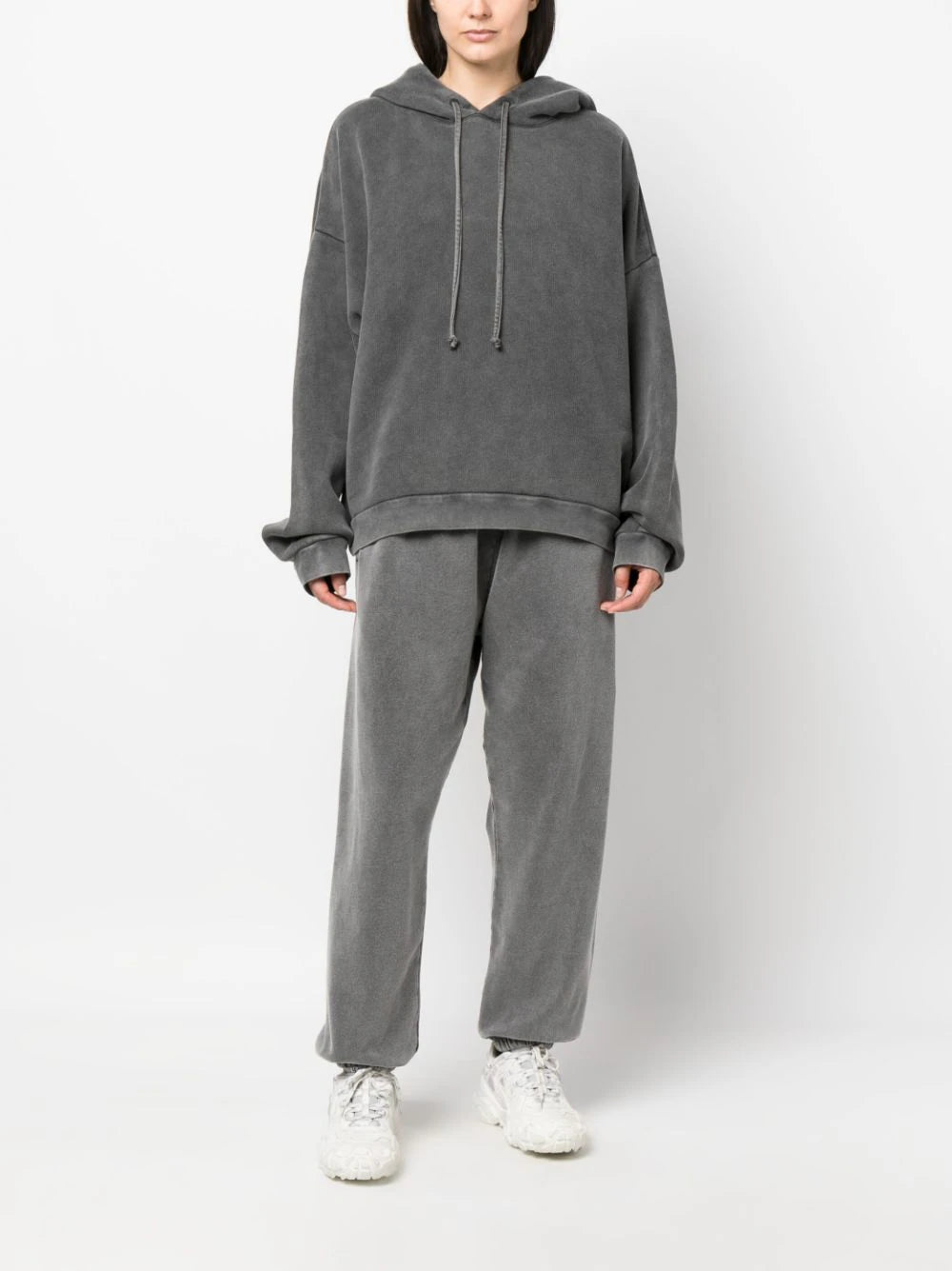 Acne Studios  logo patch cotton hoodie