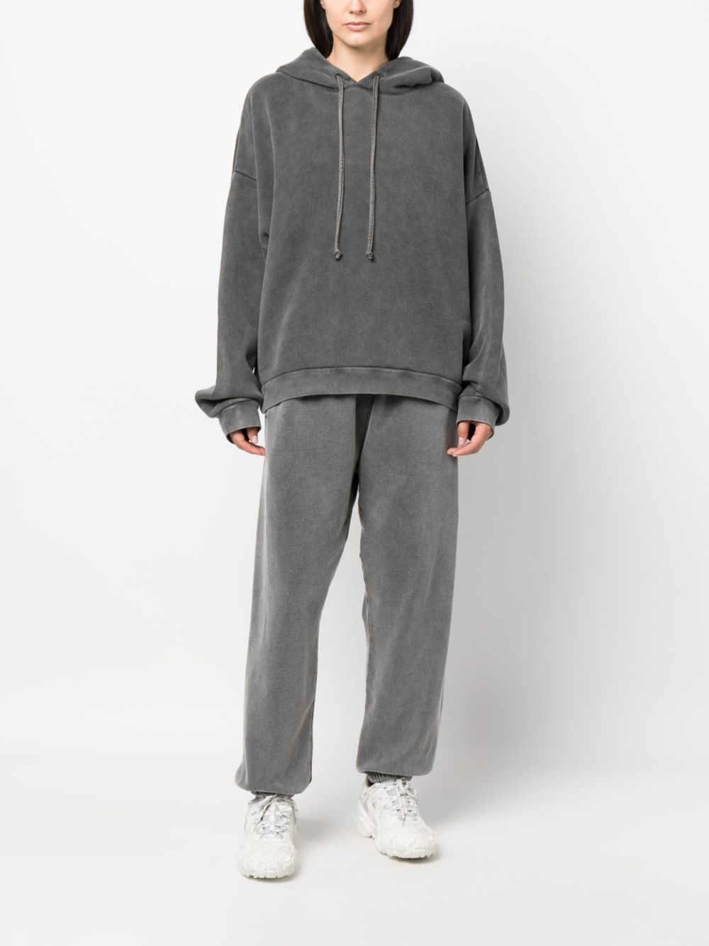 Acne Studios  logo patch cotton hoodie