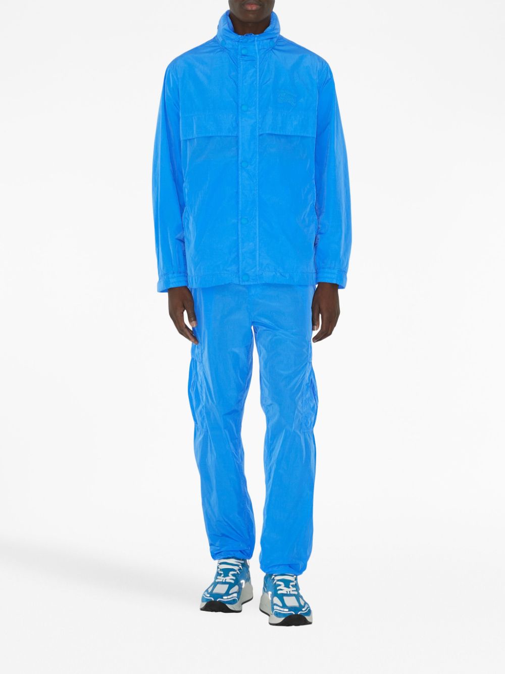 Burberry EKD concealed-hood windbreaker
