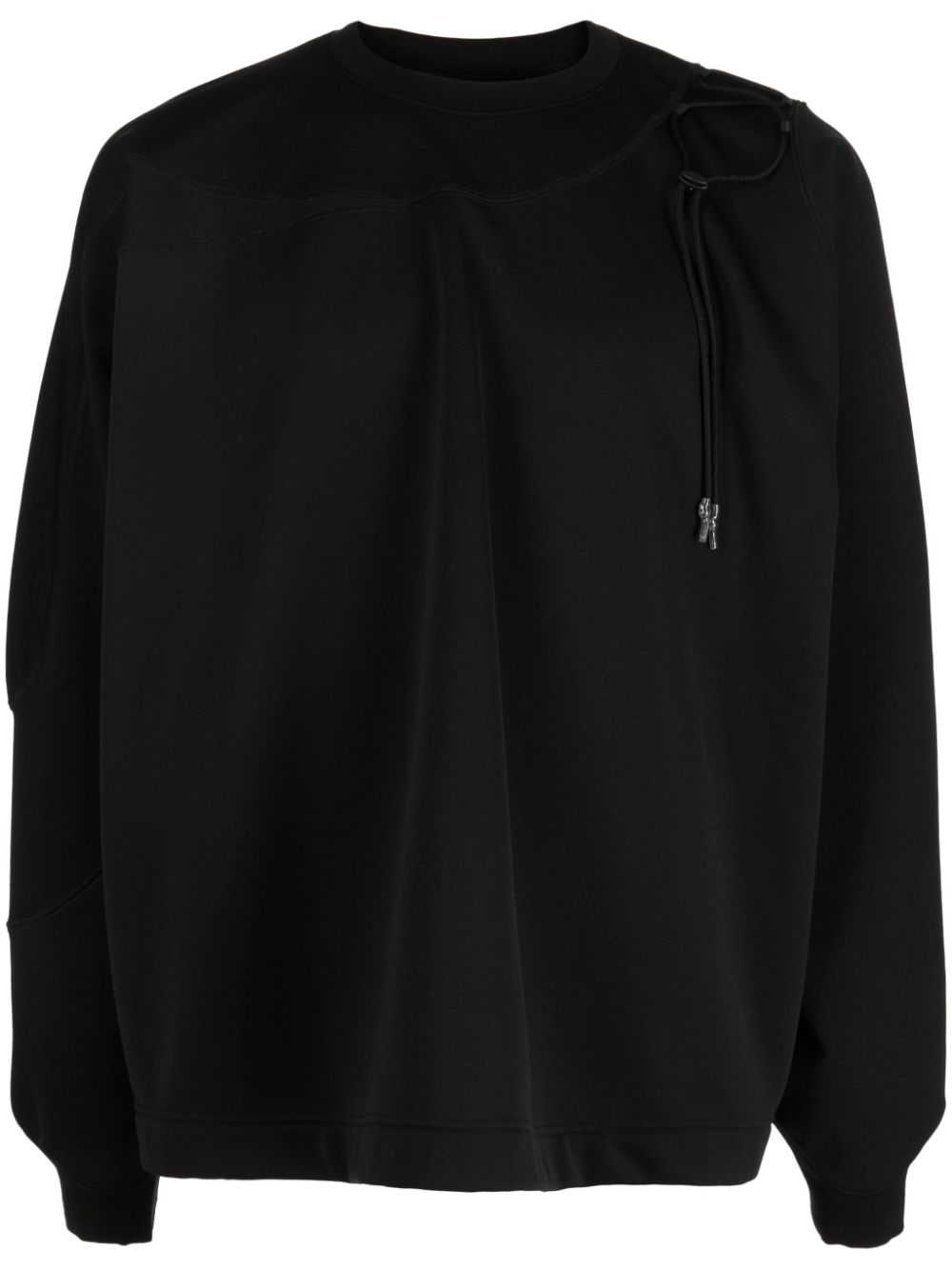 Yoshiokubo  crew-neck tie-fastening sweatshirt