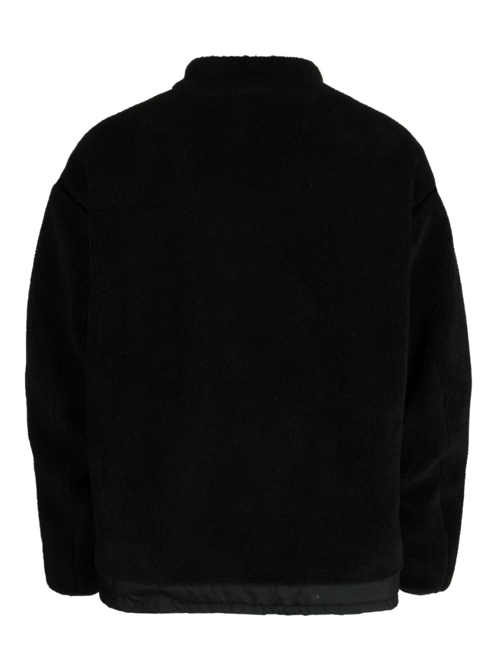 Yoshiokubo  patchwork-detailing zip-up jacket