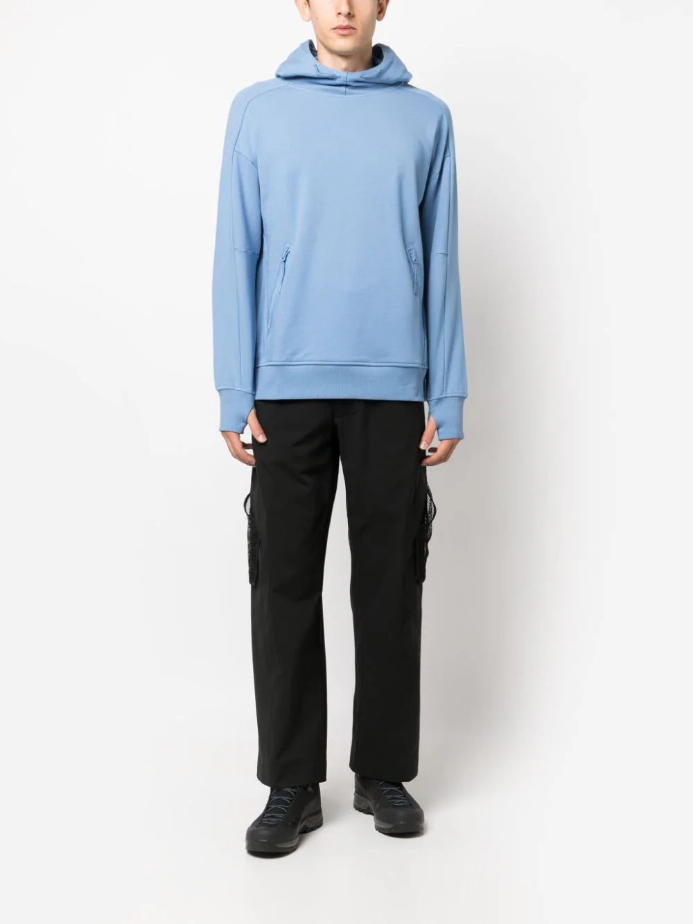 C.P. Company Goggles-detail jersey-fleece hoodie