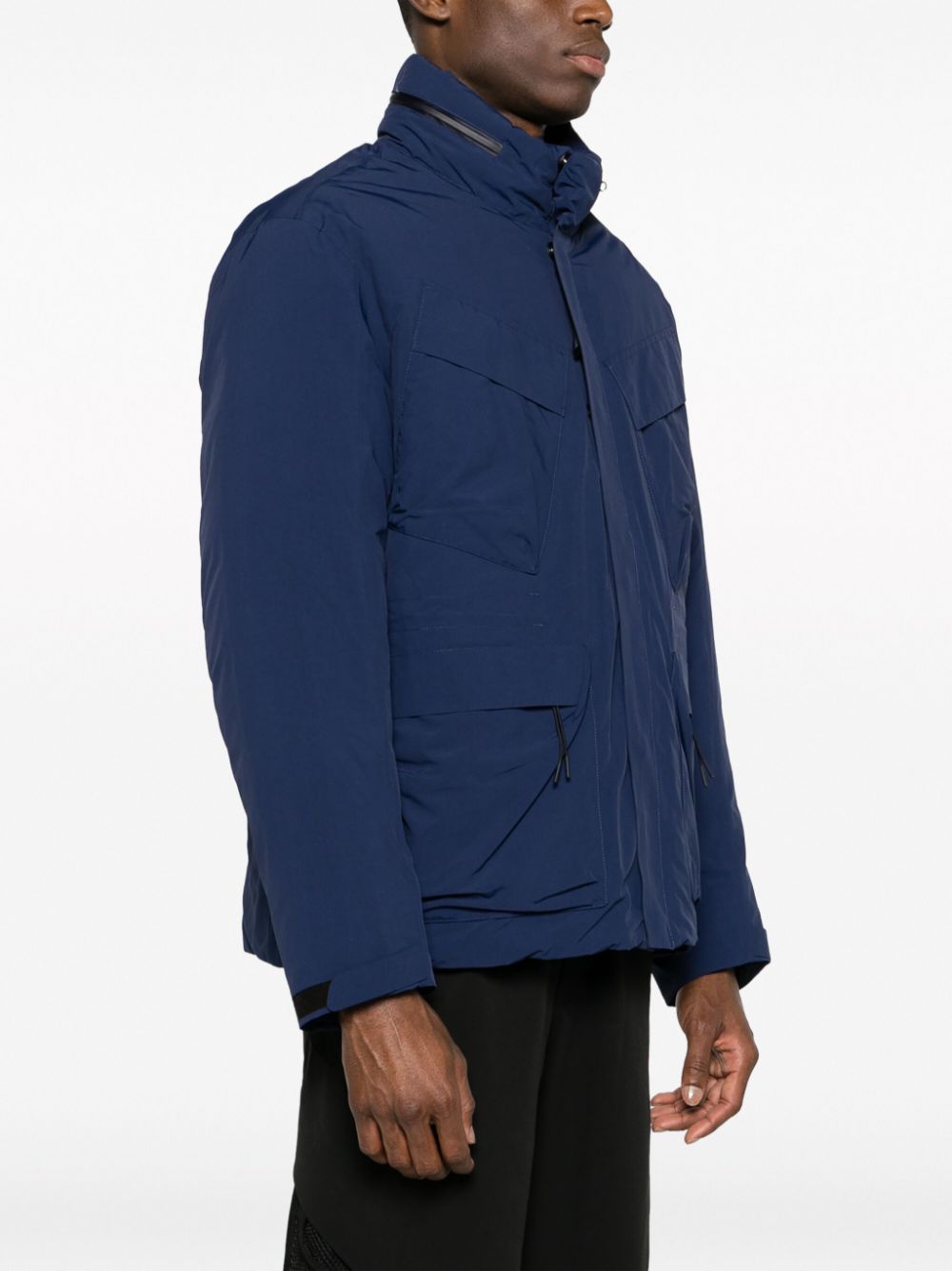 C.P. Company logo-print cargo-pocket jacket