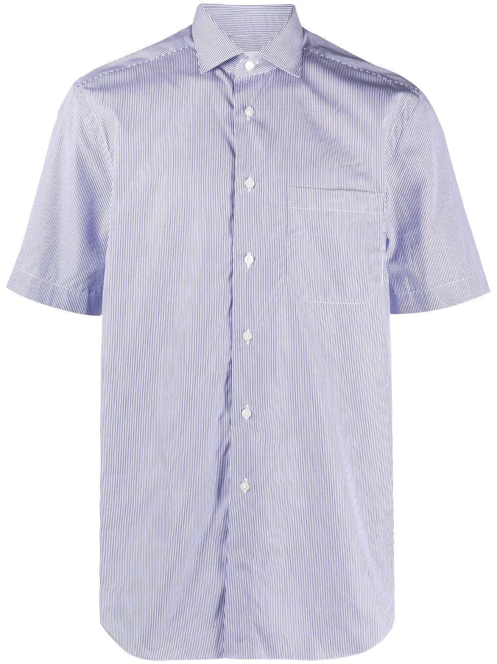 Xacus  striped short-sleeve cotton shirt