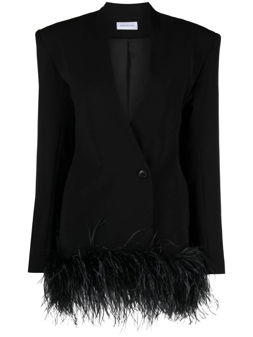 16Arlington  Elinor feather-trim blazer