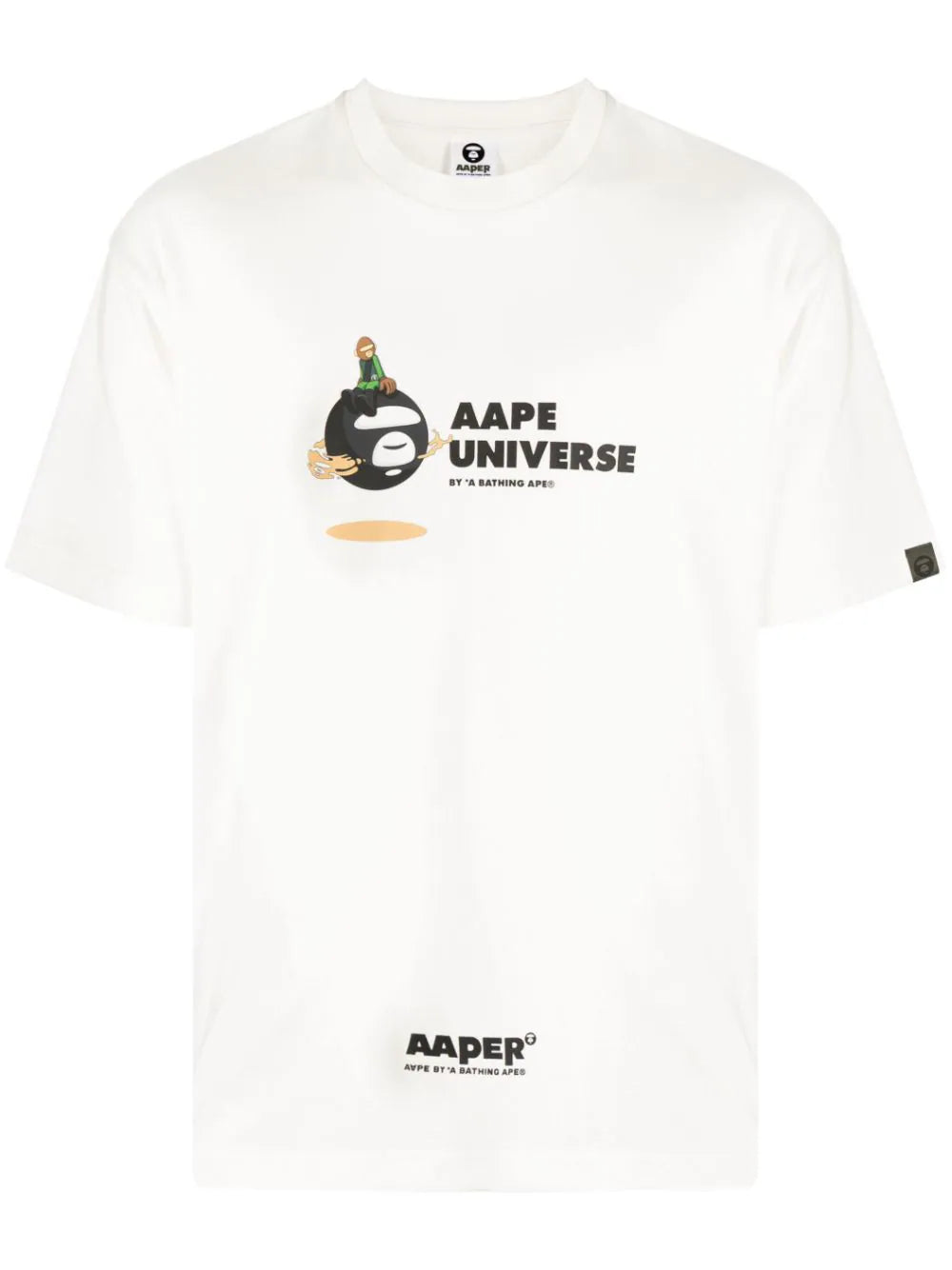 AAPE BY *A BATHING APE®  logo-print cotton T-shirt