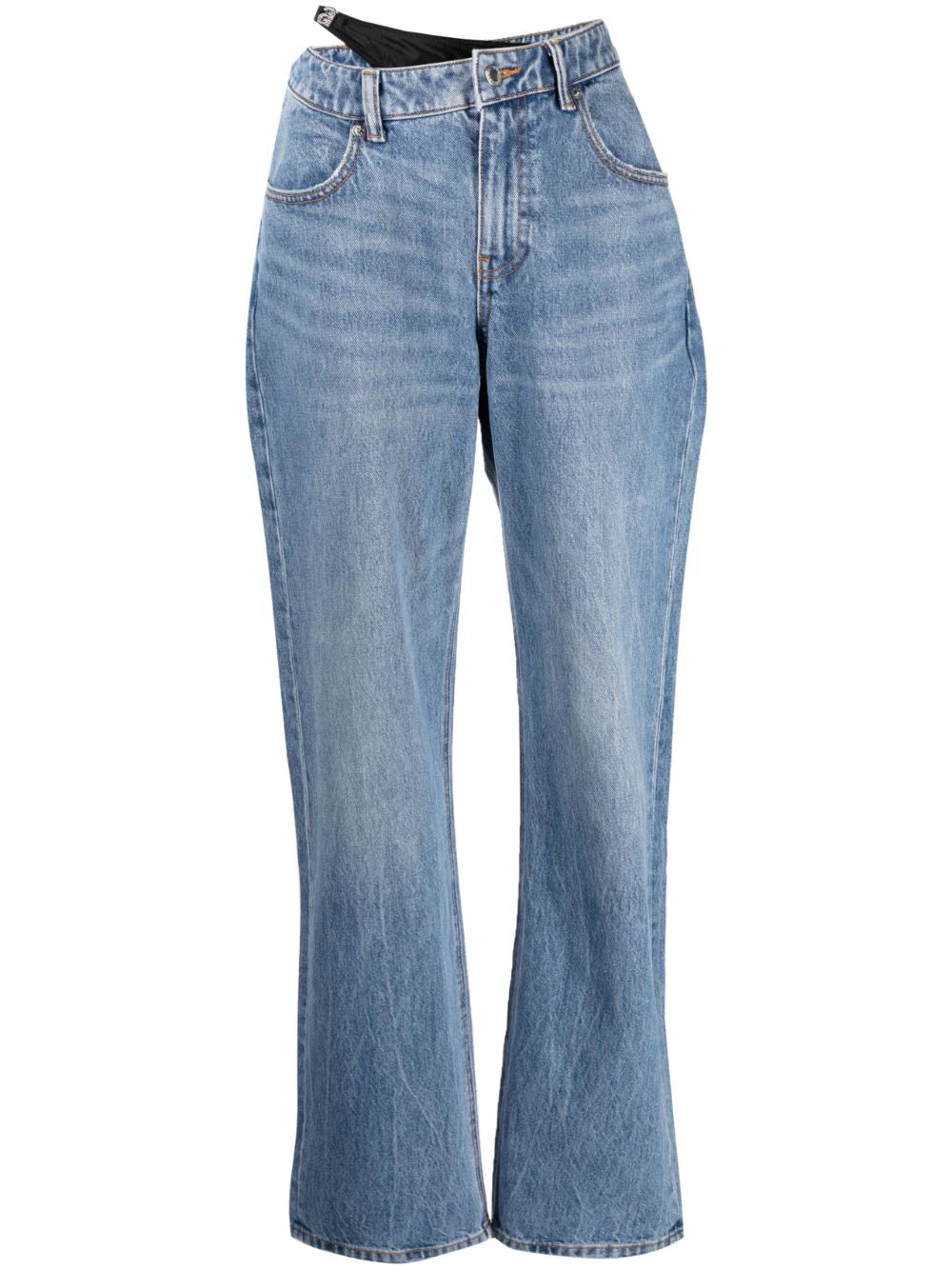 Alexander Wang  bikini-layered straight jeans