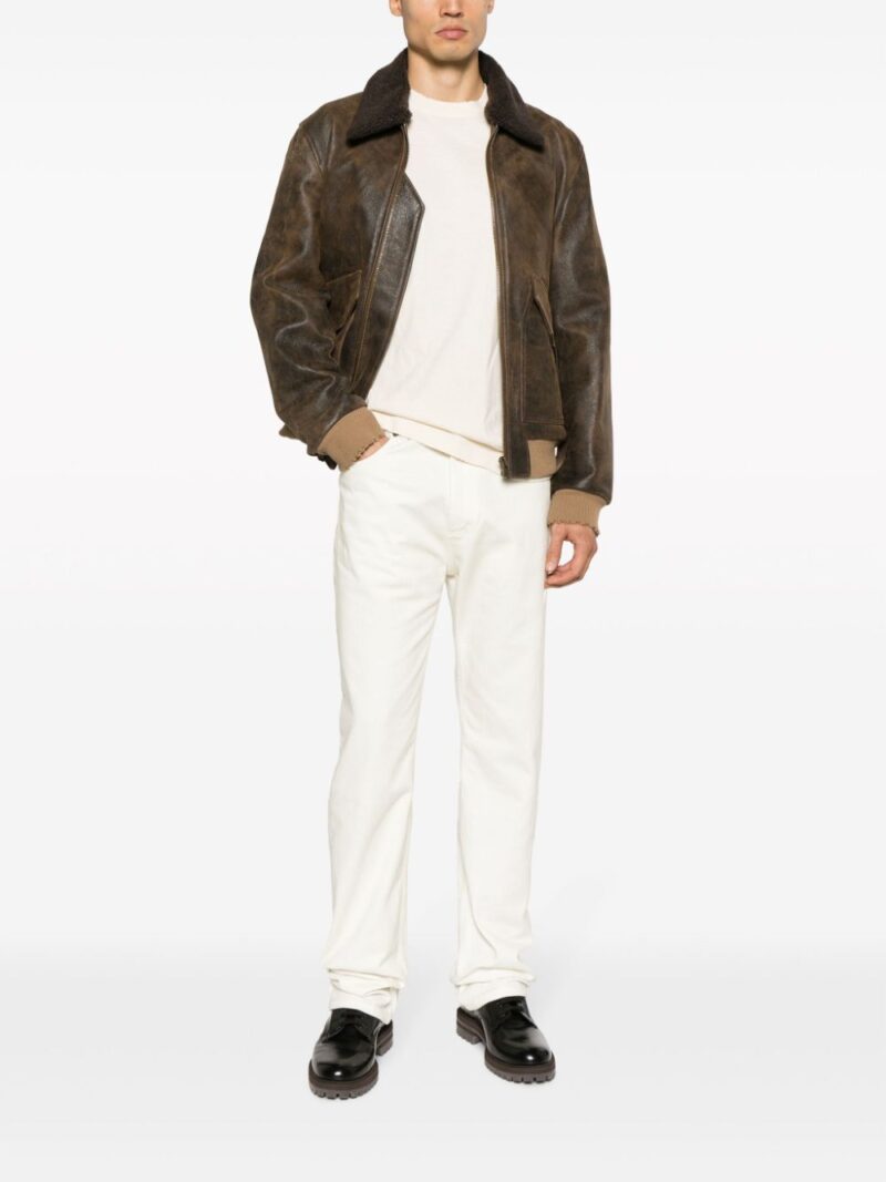 Zadig&Voltaire  Mate shearling-collar leather jacket