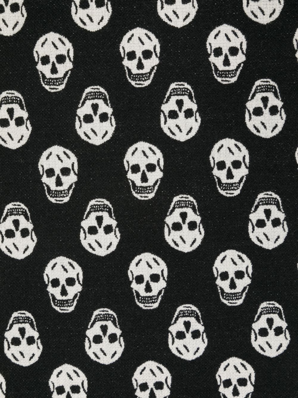 Alexander McQueen  skull-print fringed-edge scarf