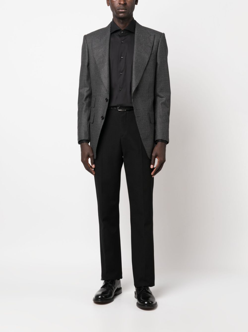 BOSS spread-collar button -up shirt