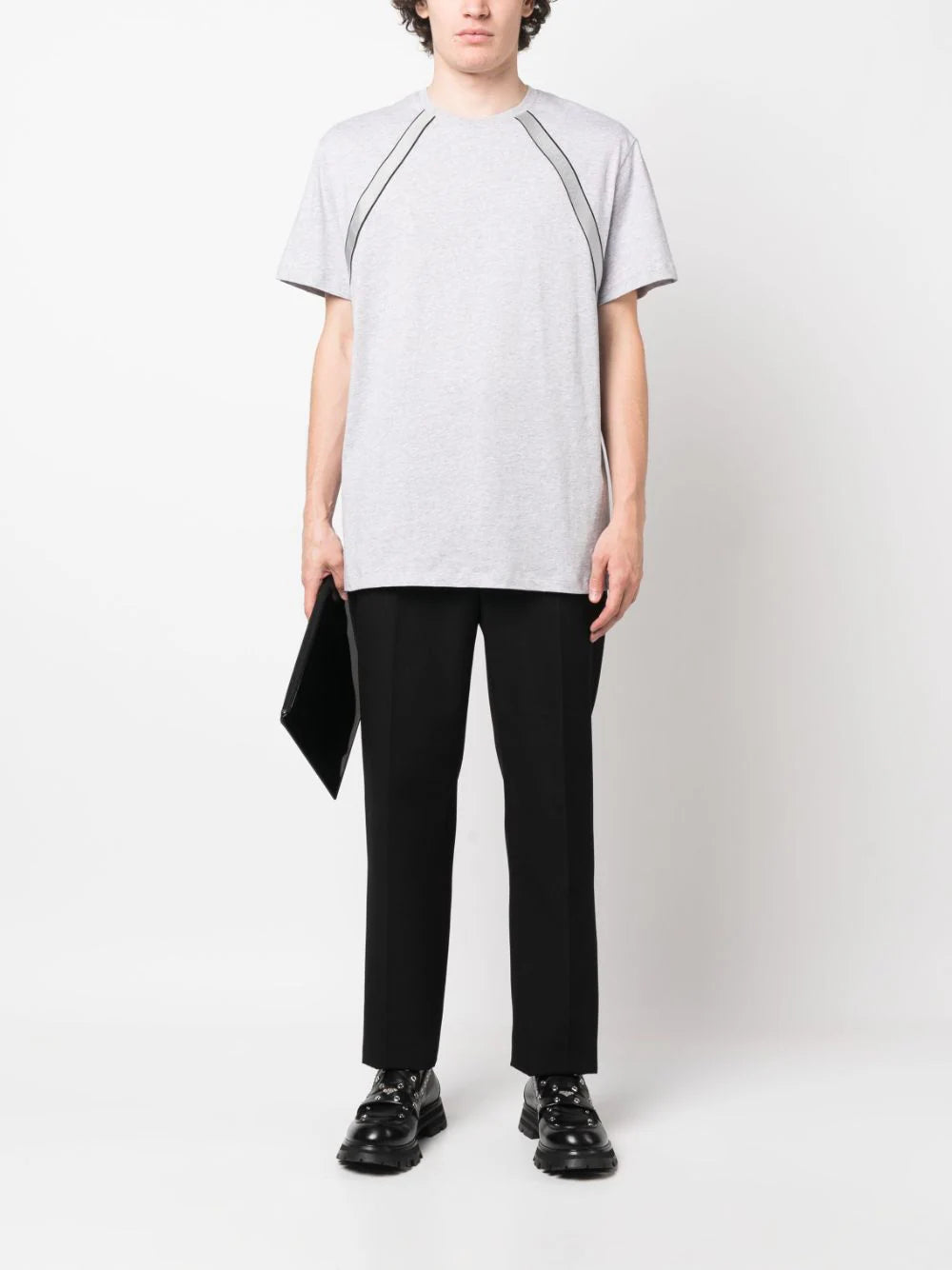 Alexander McQueen  logo-tape detail T-shirt
