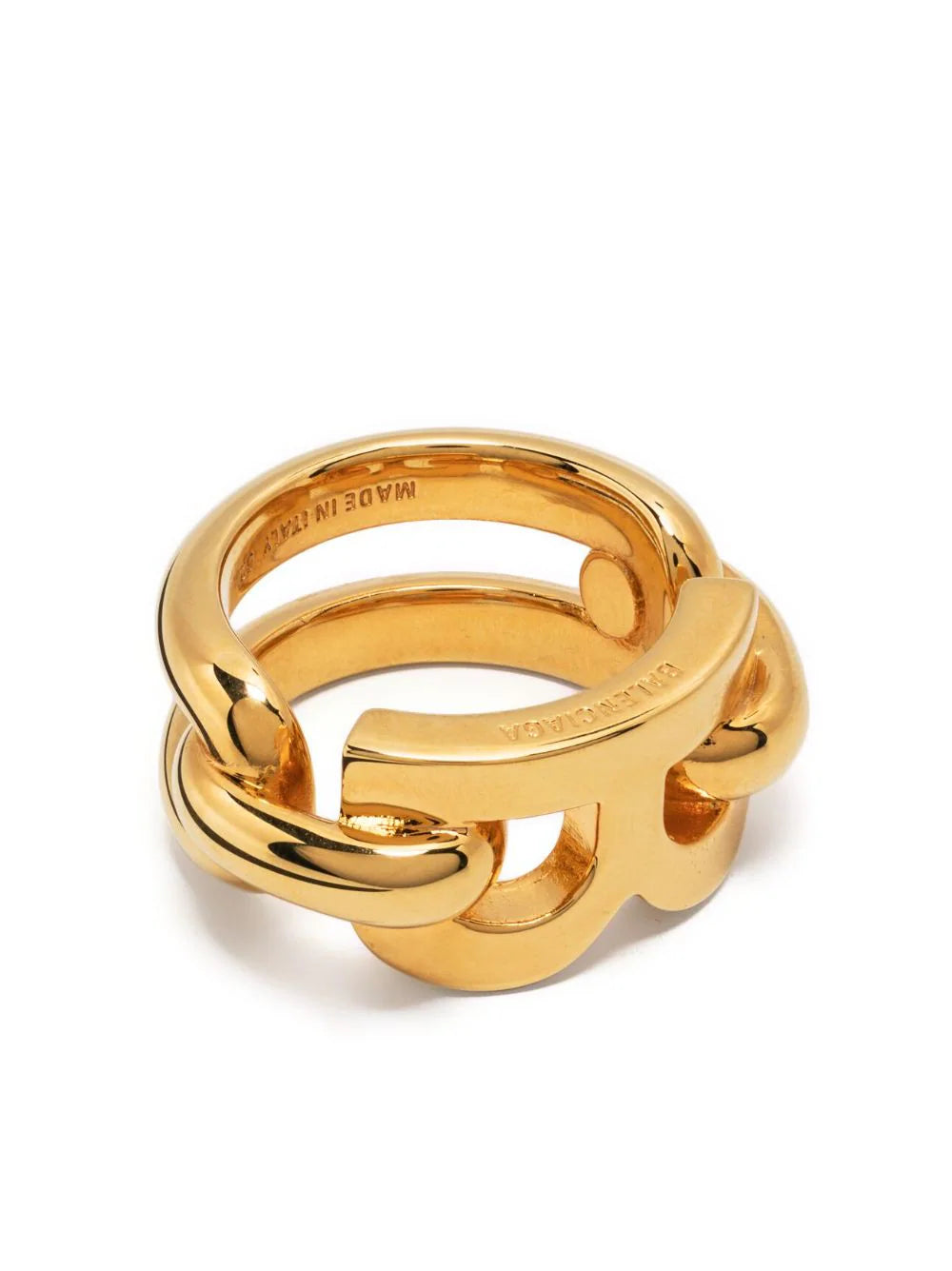 Balenciaga  B-logo chain ring