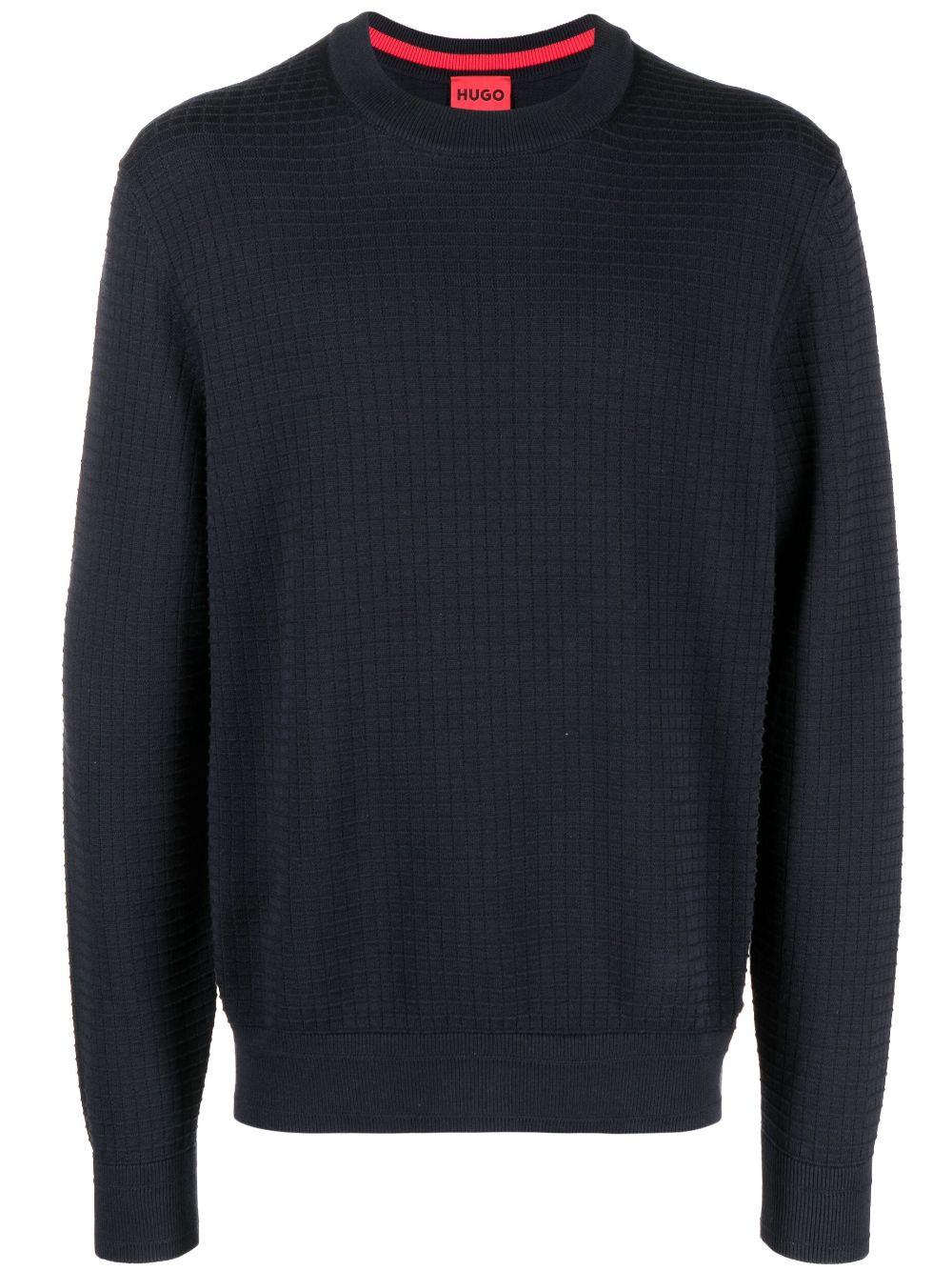 BOSS  jacquard-pattern crewneck sweatshirt
