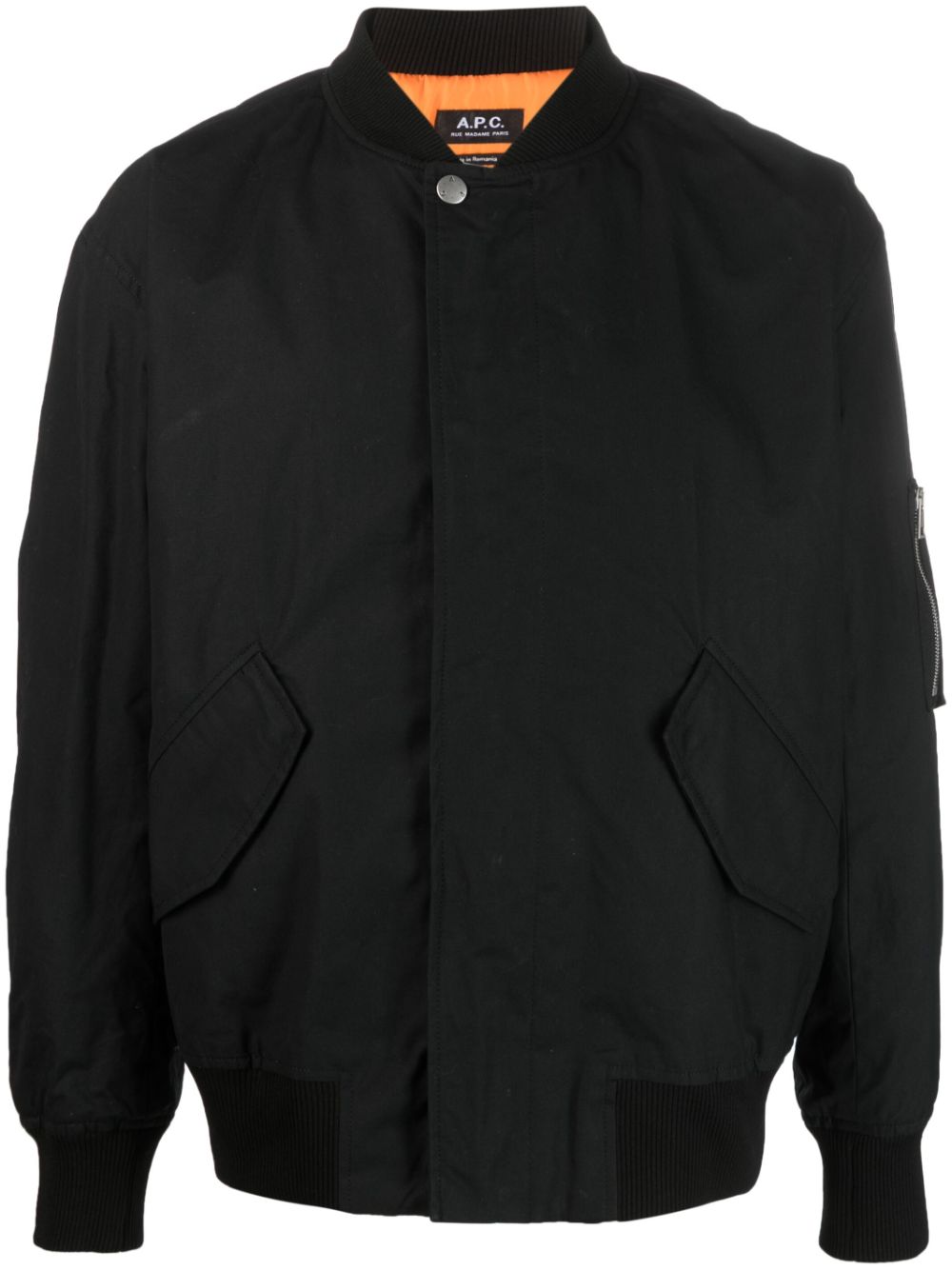 A.P.C.  zip-pocket cotton bomber jacket