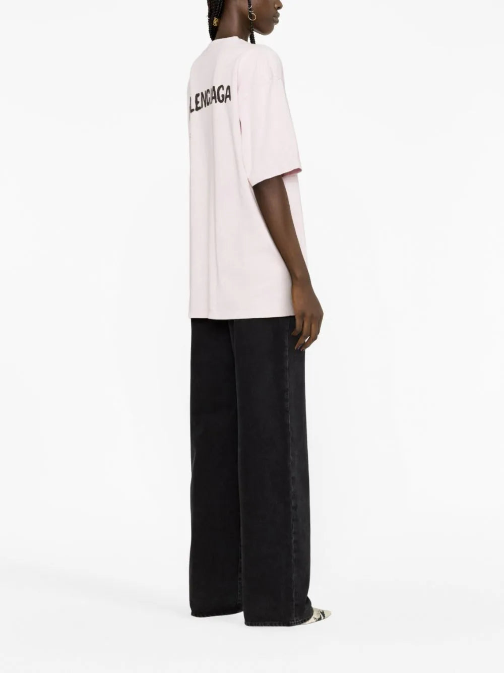 Balenciaga  oversized logo-print T-shirt