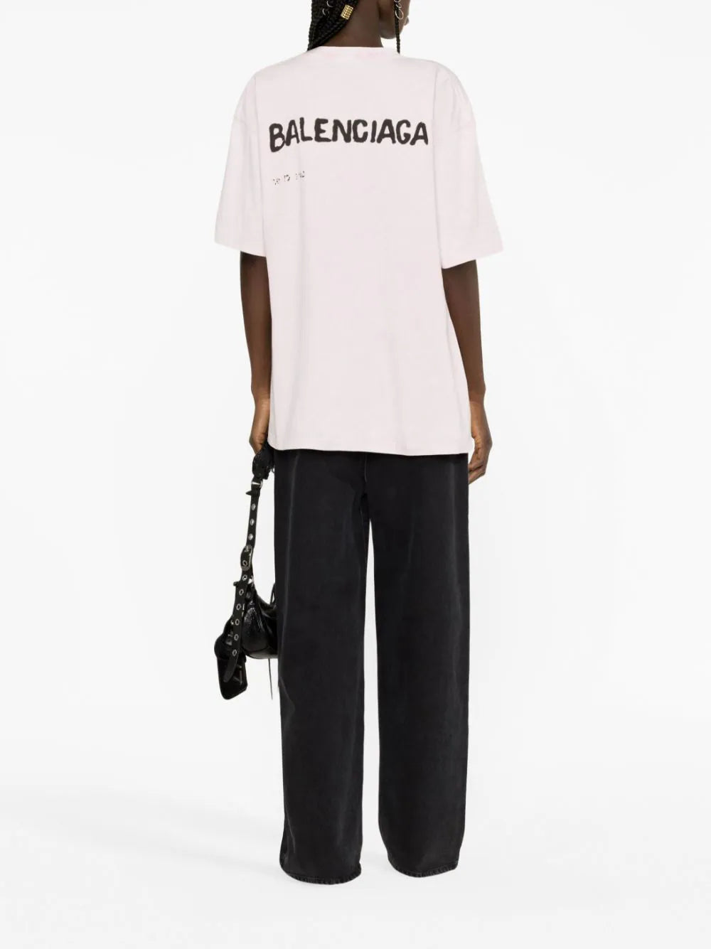 Balenciaga  oversized logo-print T-shirt