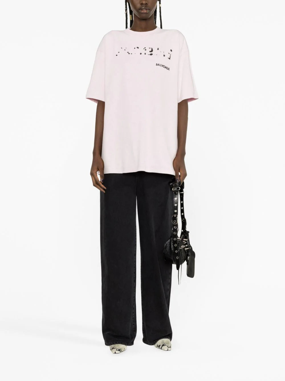 Balenciaga  oversized logo-print T-shirt
