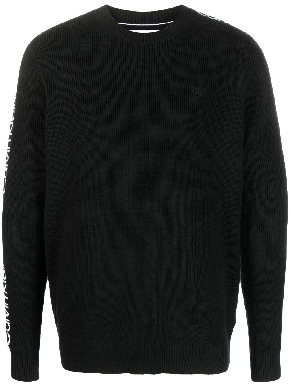 Calvin Klein  logo-tape crew-neck sweatshirt