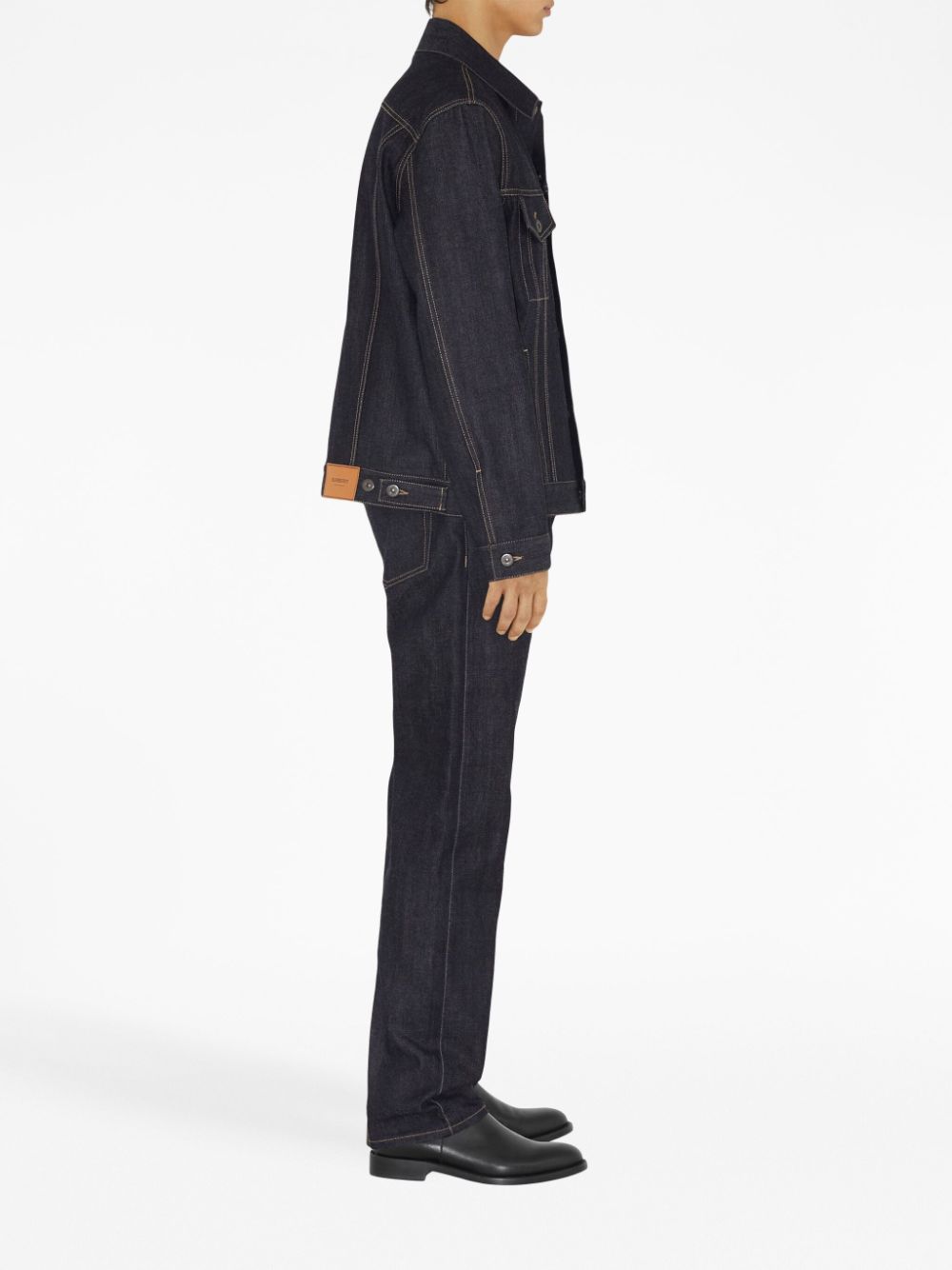 Burberry logo-patch denim jacket