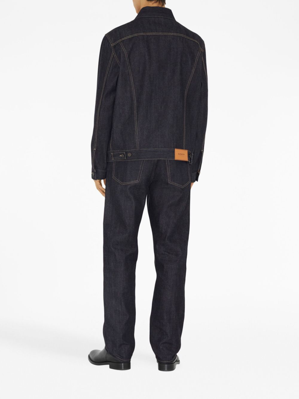 Burberry logo-patch denim jacket