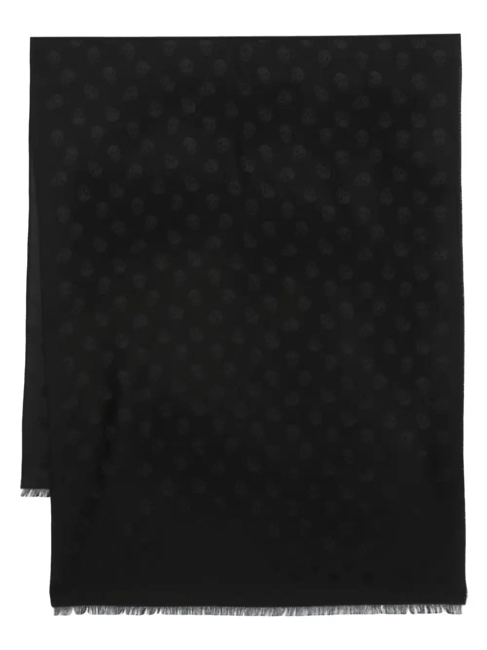Alexander McQueen  skull-jacquard fringed scarf