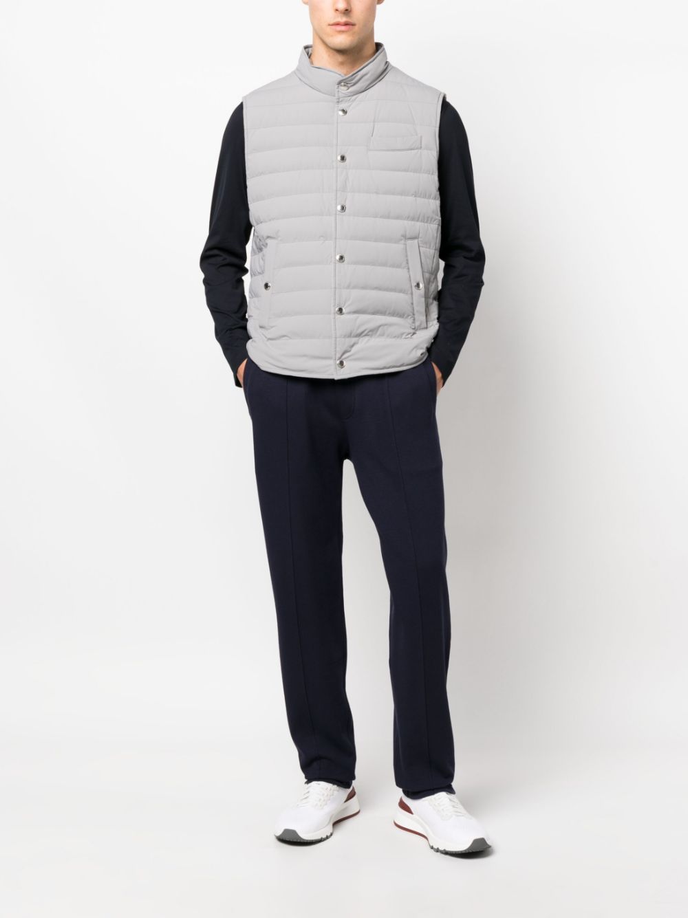 Brunello Cucinelli quilted padded down gilet
