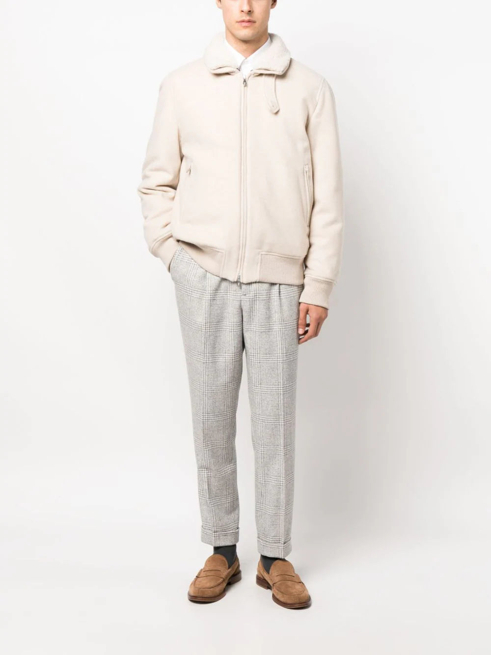 Brunello Cucinelli padded bomber jacket
