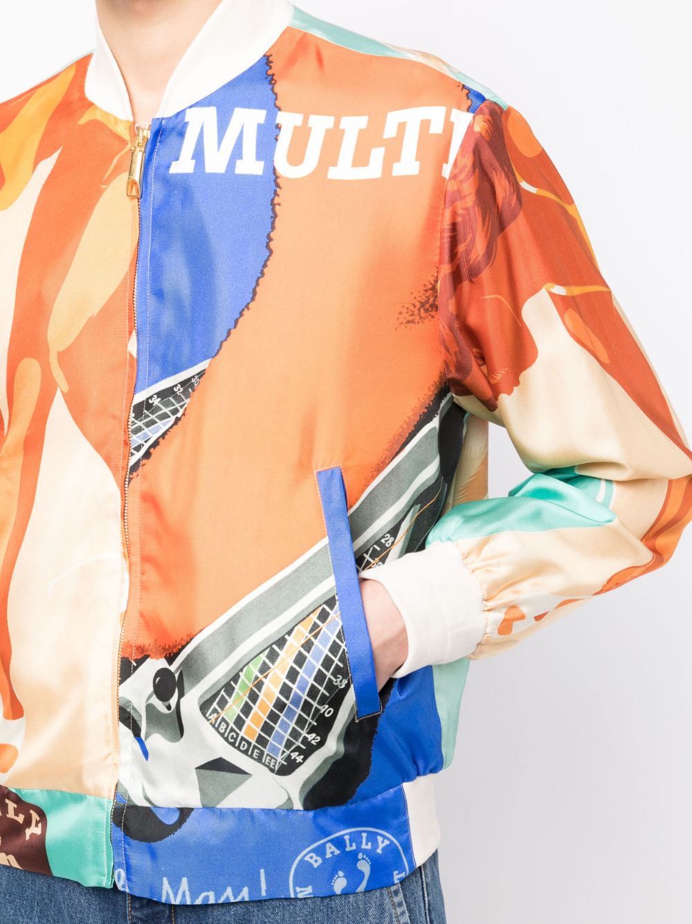 Bally graphic-print bomber jacket - Image 5