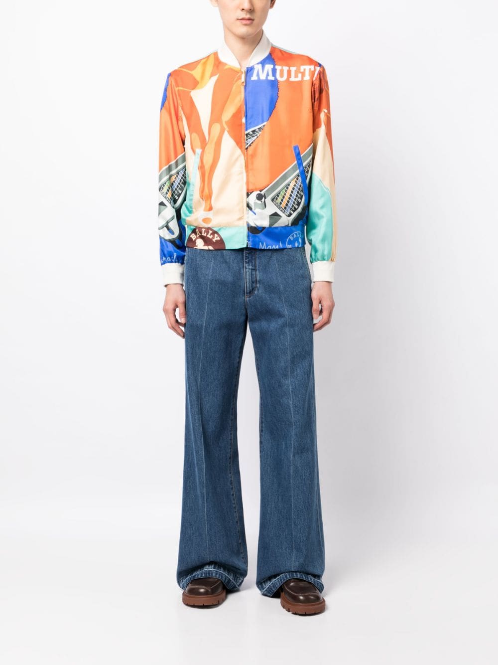 Bally graphic-print bomber jacket - Image 2