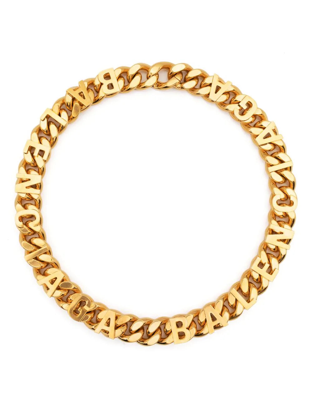 Balenciaga  logo-lettering choker necklace