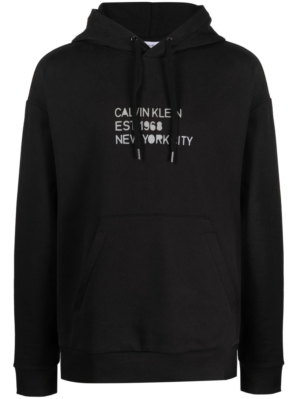 Calvin Klein  logo-print cotton hoodie