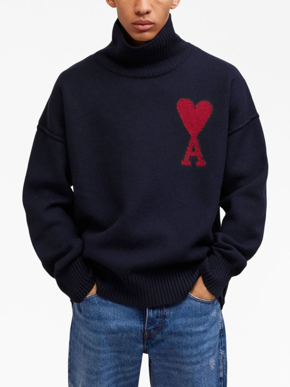 AMI Paris Ami de Coeur wool jumper
