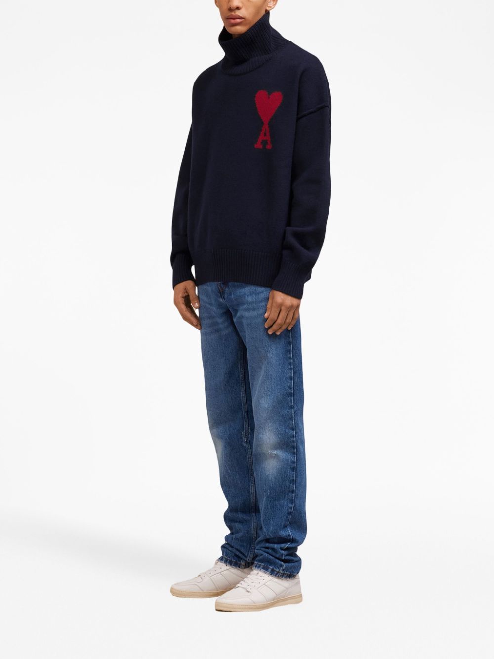 AMI Paris Ami de Coeur wool jumper