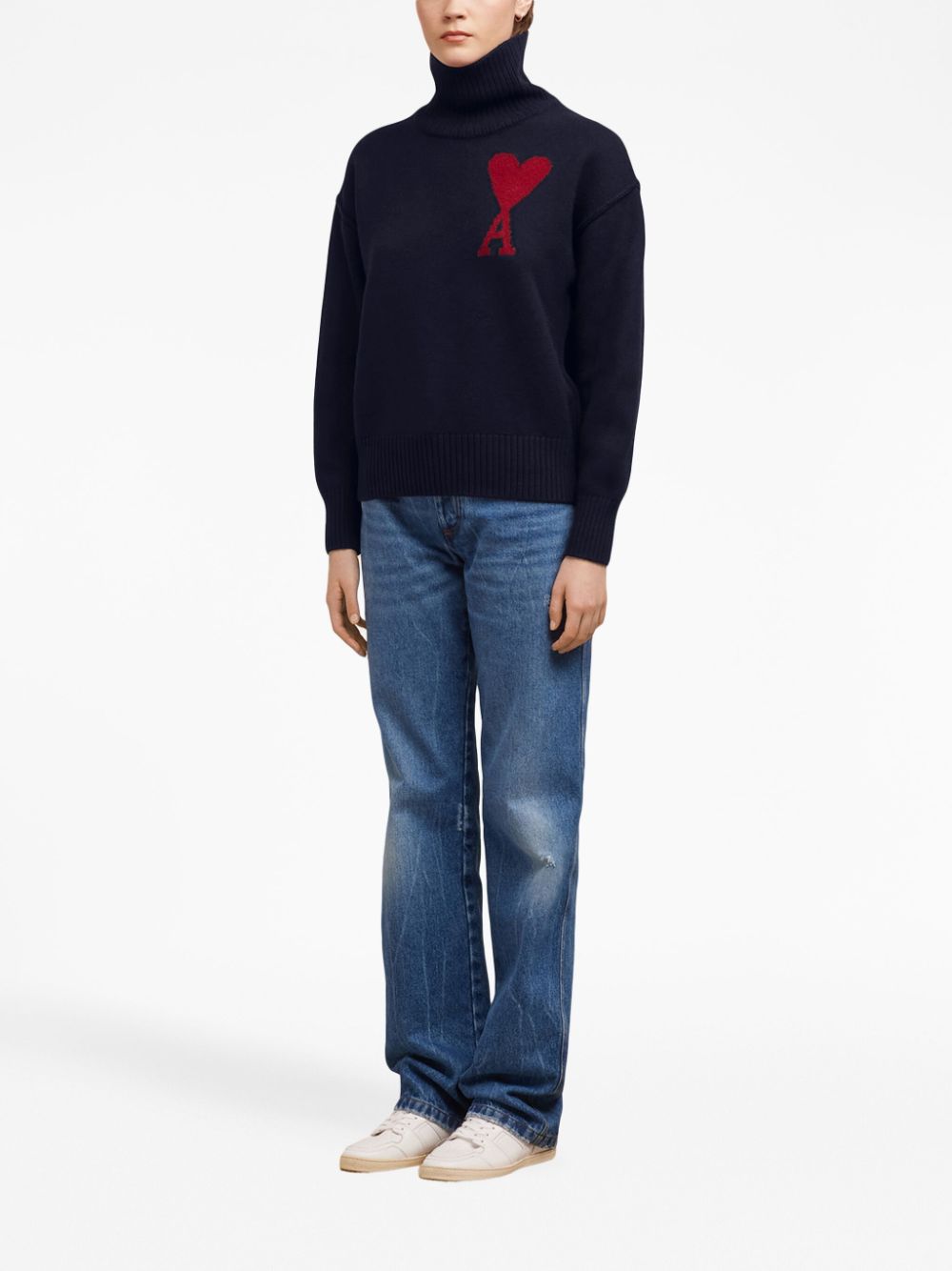AMI Paris Ami de Coeur wool jumper