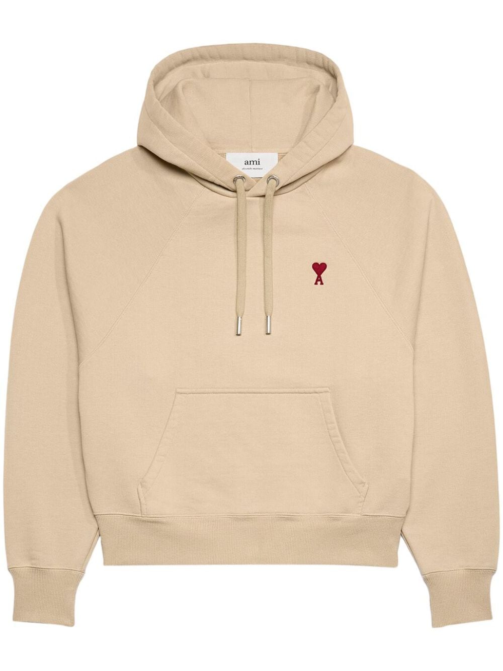 AMI Paris  embroidered cotton hoodie