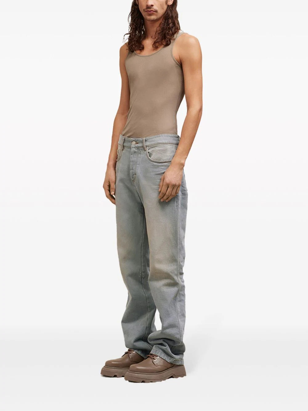 AMI Paris mid-rise straight-leg jeans