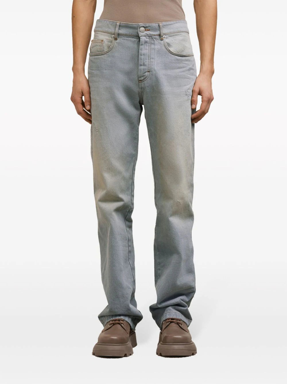 AMI Paris mid-rise straight-leg jeans