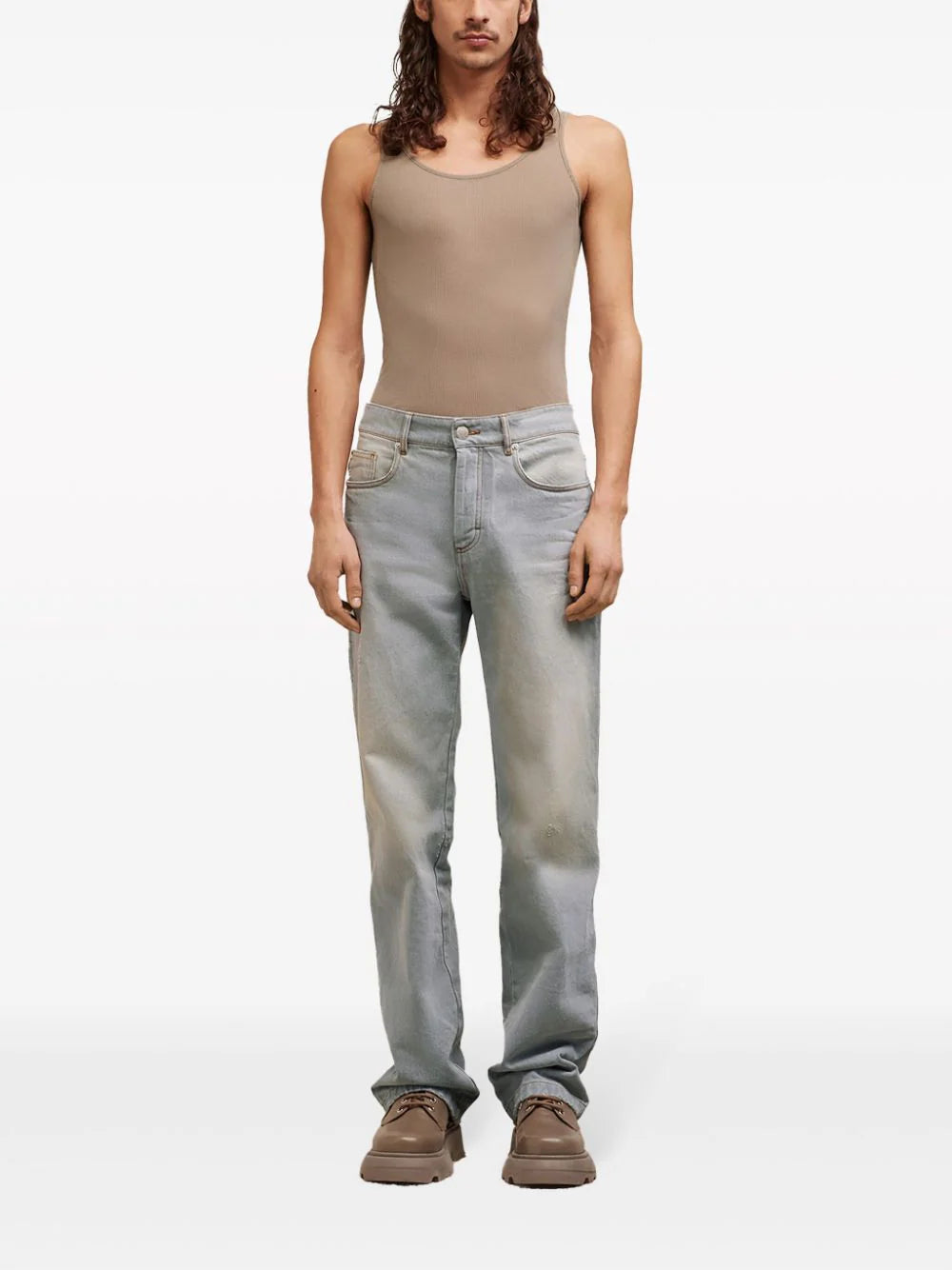 AMI Paris mid-rise straight-leg jeans