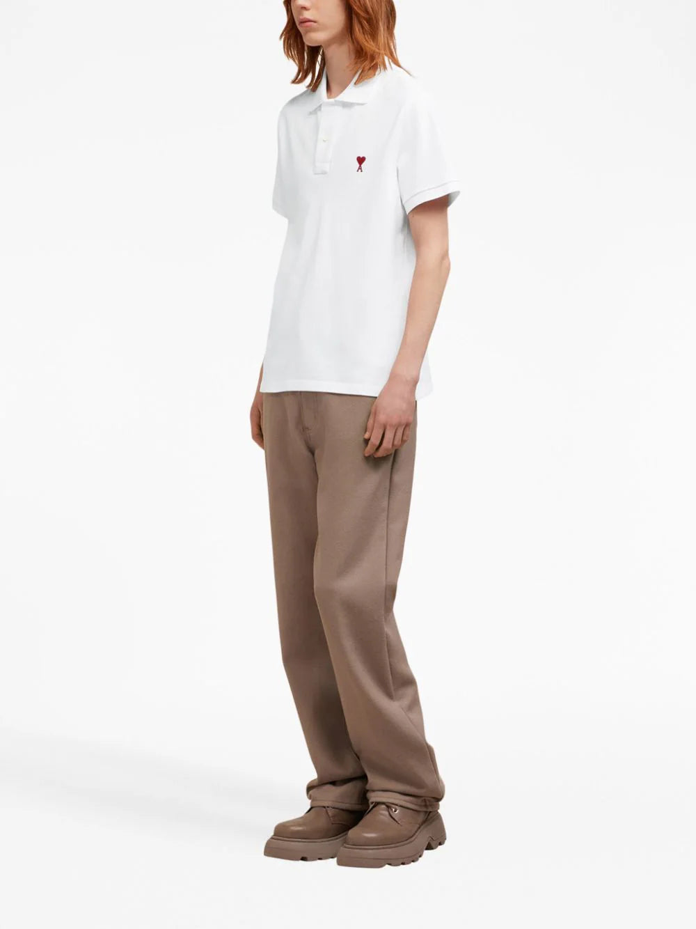 AMI Paris  Ami de Coeur organic-cotton polo shirt