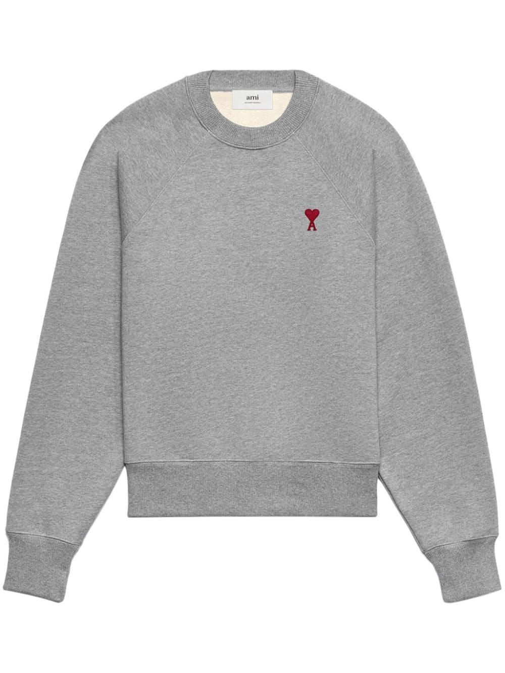 AMI Paris  logo-embroidered organic-cotton sweatshirt