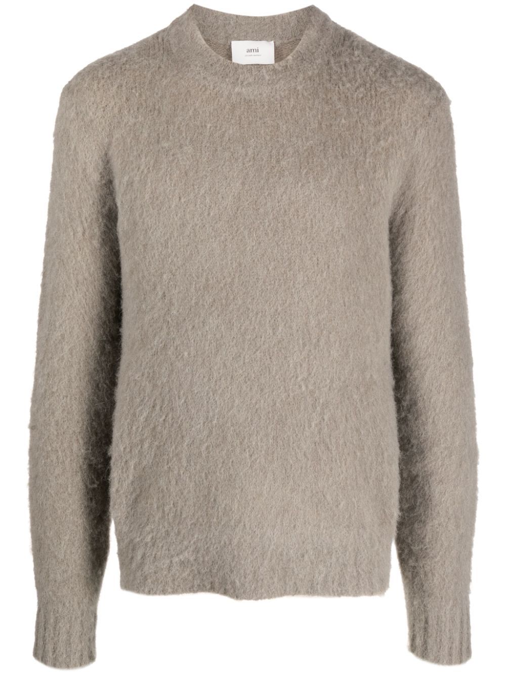 AMI Paris  brushed crew-neck jumper