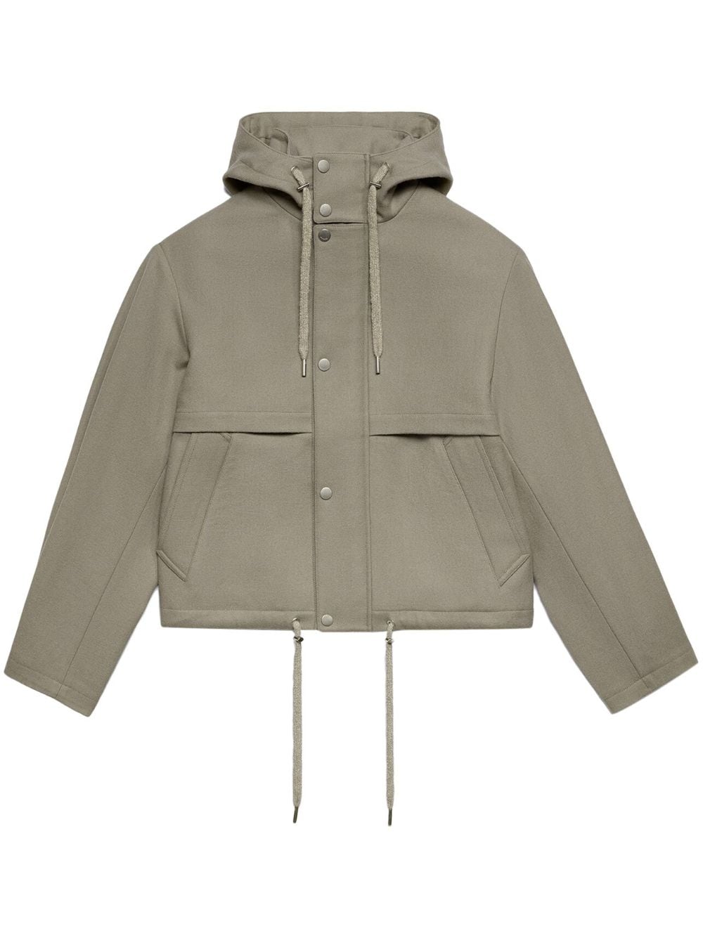 AMI Paris logo-patch wool jacket