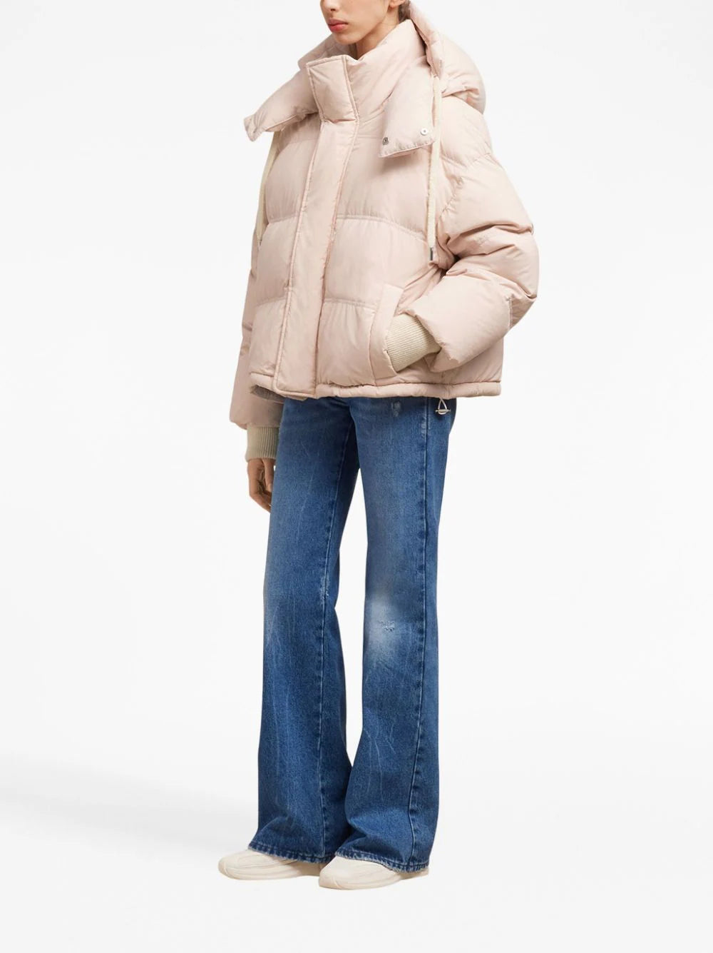 AMI Paris  logo-patch padded jacket