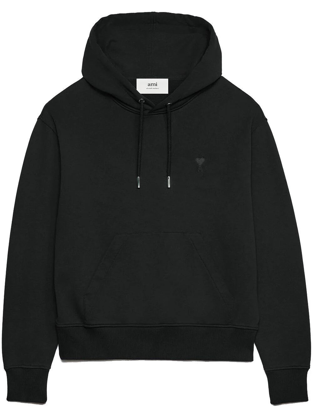 AMI Paris  embroidered cotton hoodie