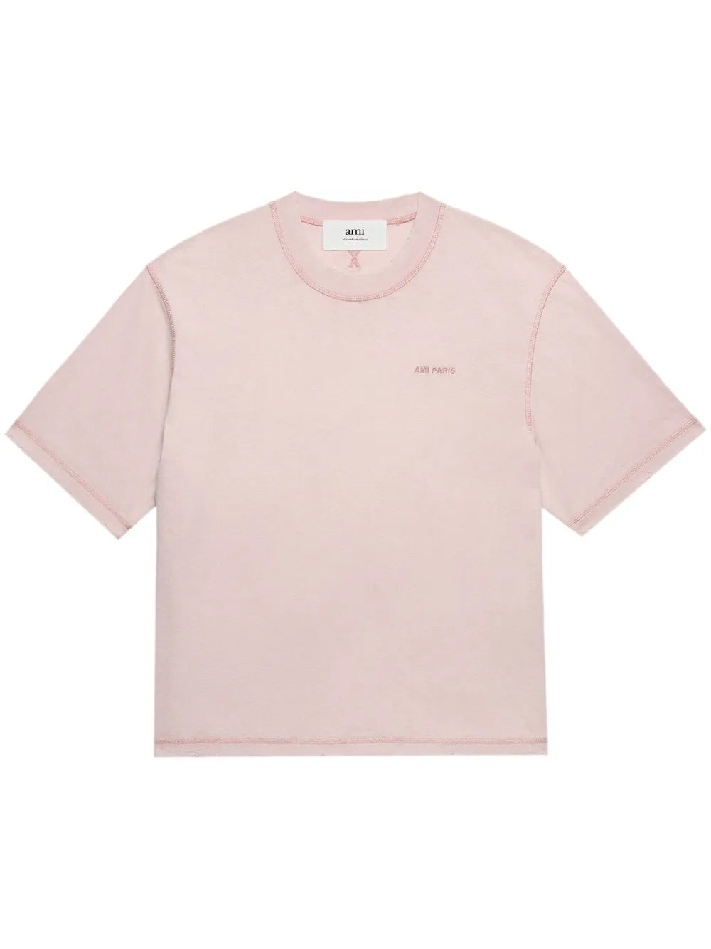 AMI Paris  logo-embroidered T-shirt